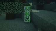 An upside-down creeper (Image via Minecraft)